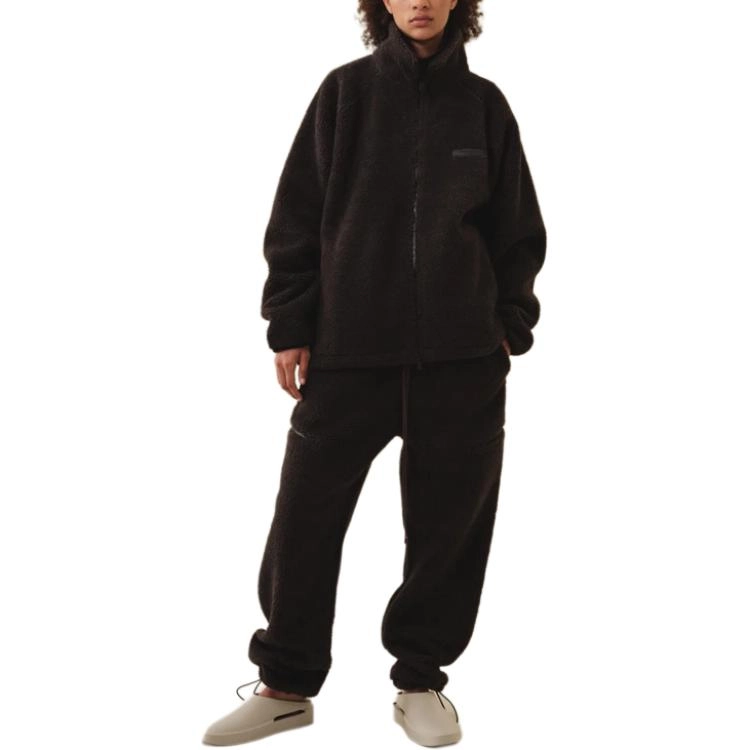 Fear of God Essentials SS22 Polar Fleece Full Zip jacket iron