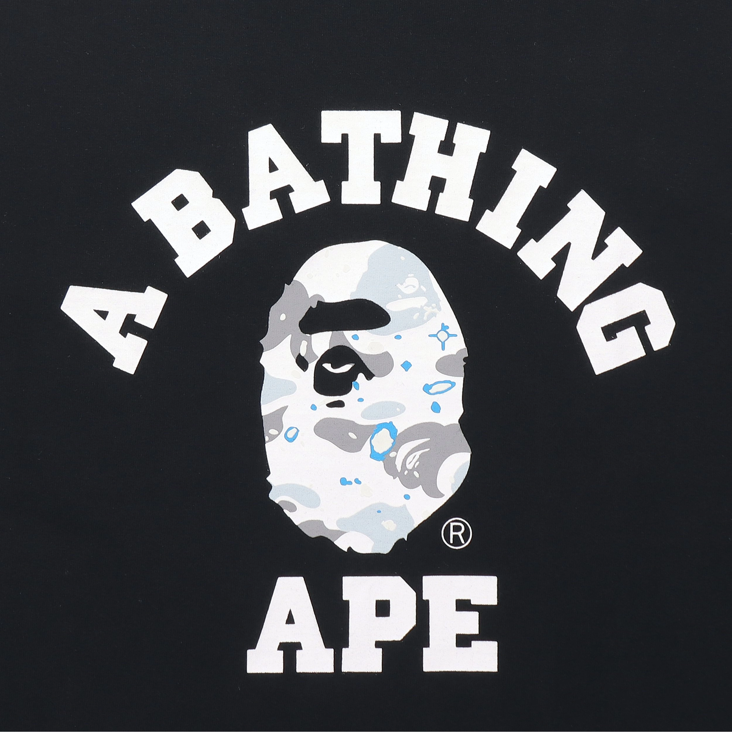 A BATHING APE Space Camo College TeeT