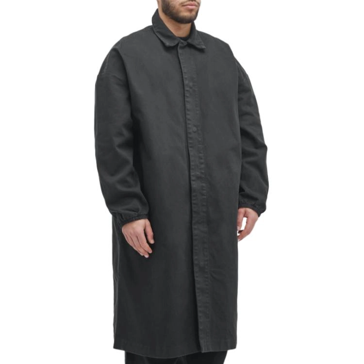 Fear of God Essentials SS24 drop2 Car Coat Overdye Black Denim