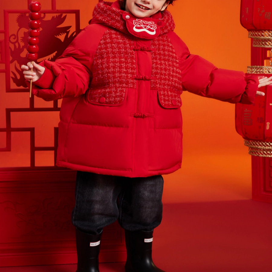 鸭鸭 亲子系列 柔软舒适保暖羽绒服 青少年