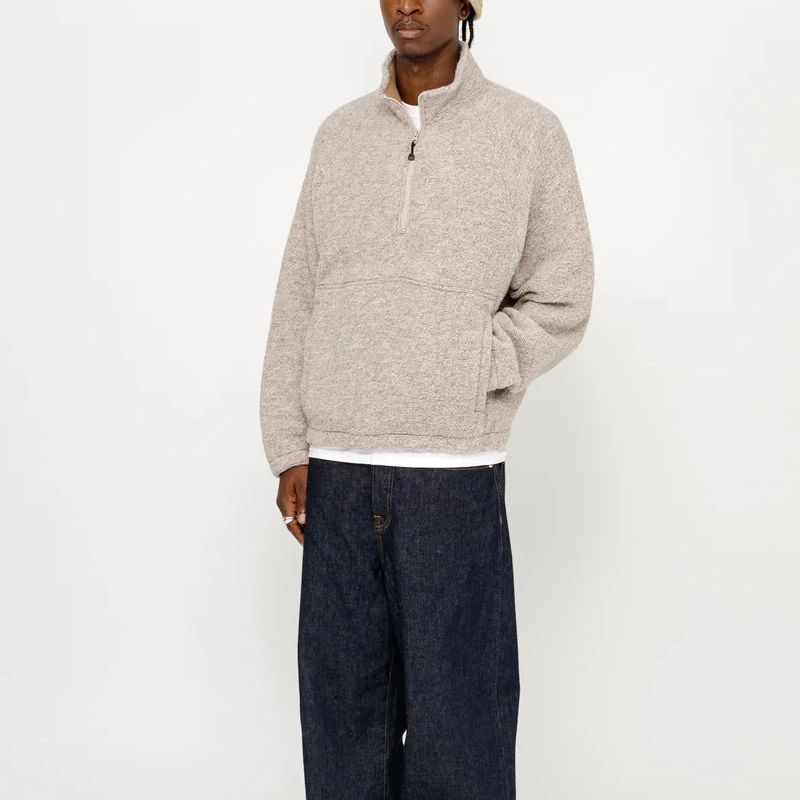 Stussy FW24 WOOL BLEND SHERPA MOCK NECK