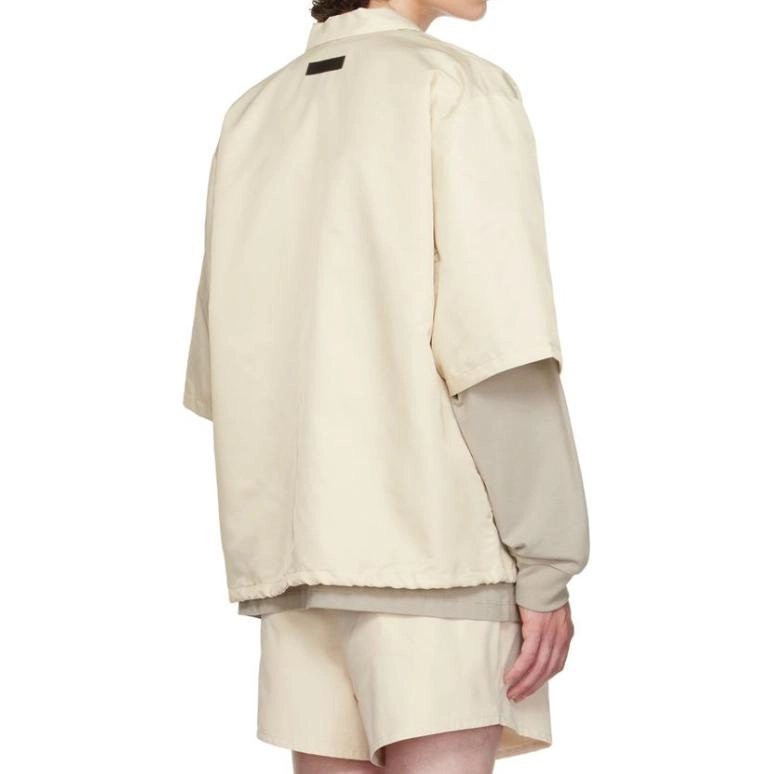 Fear of God Essentials FW22 Ss Nylon Shirt Egg Shell