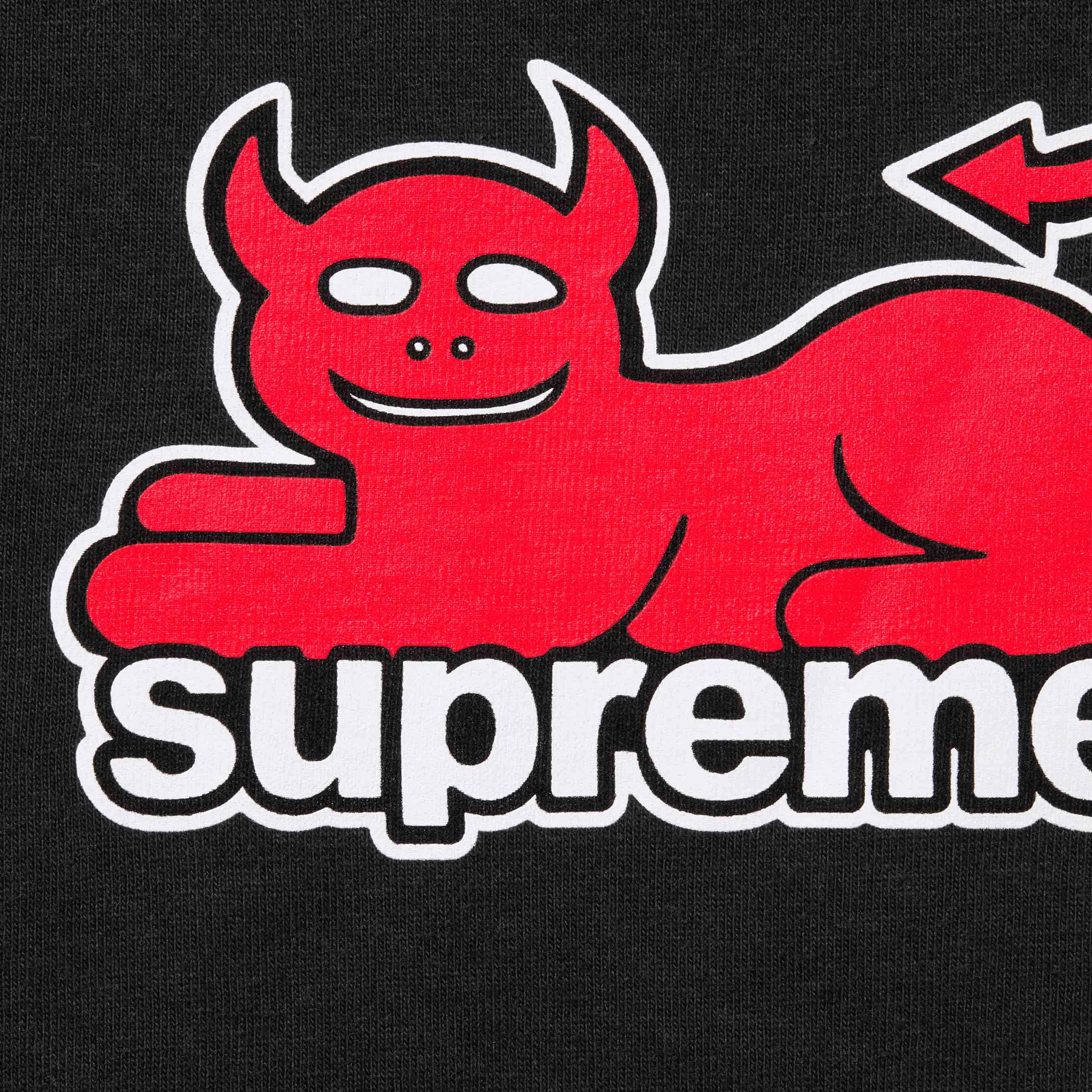 Supreme x toy machine SS24 Week4 DEVIL CAT TEE logoT