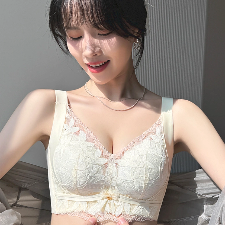 都市丽人 抑菌无钢圈无痕网纱聚拢文胸 女款