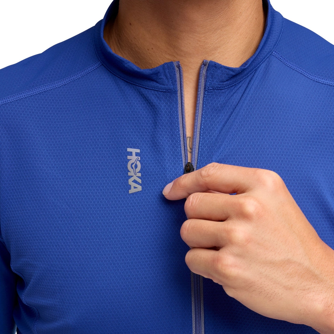 HOKA ONE ONE TRAIL RACEZIP SHORT SLEEVE T