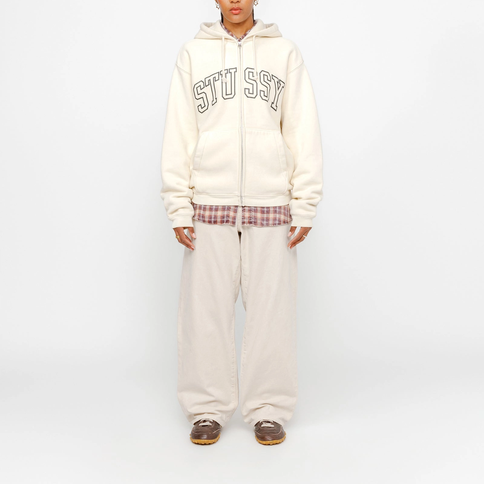 Stussy SS24 OUTLINE ZIP HOODIE