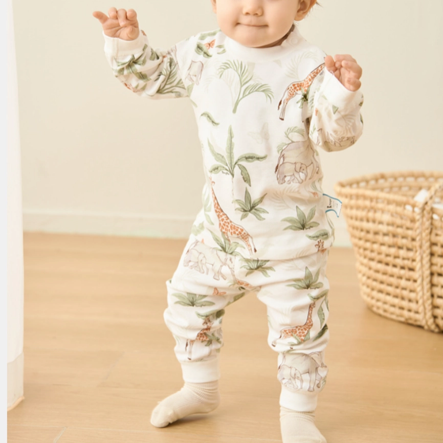 中小童 童泰 纯棉宝宝衣服家居服内衣套装