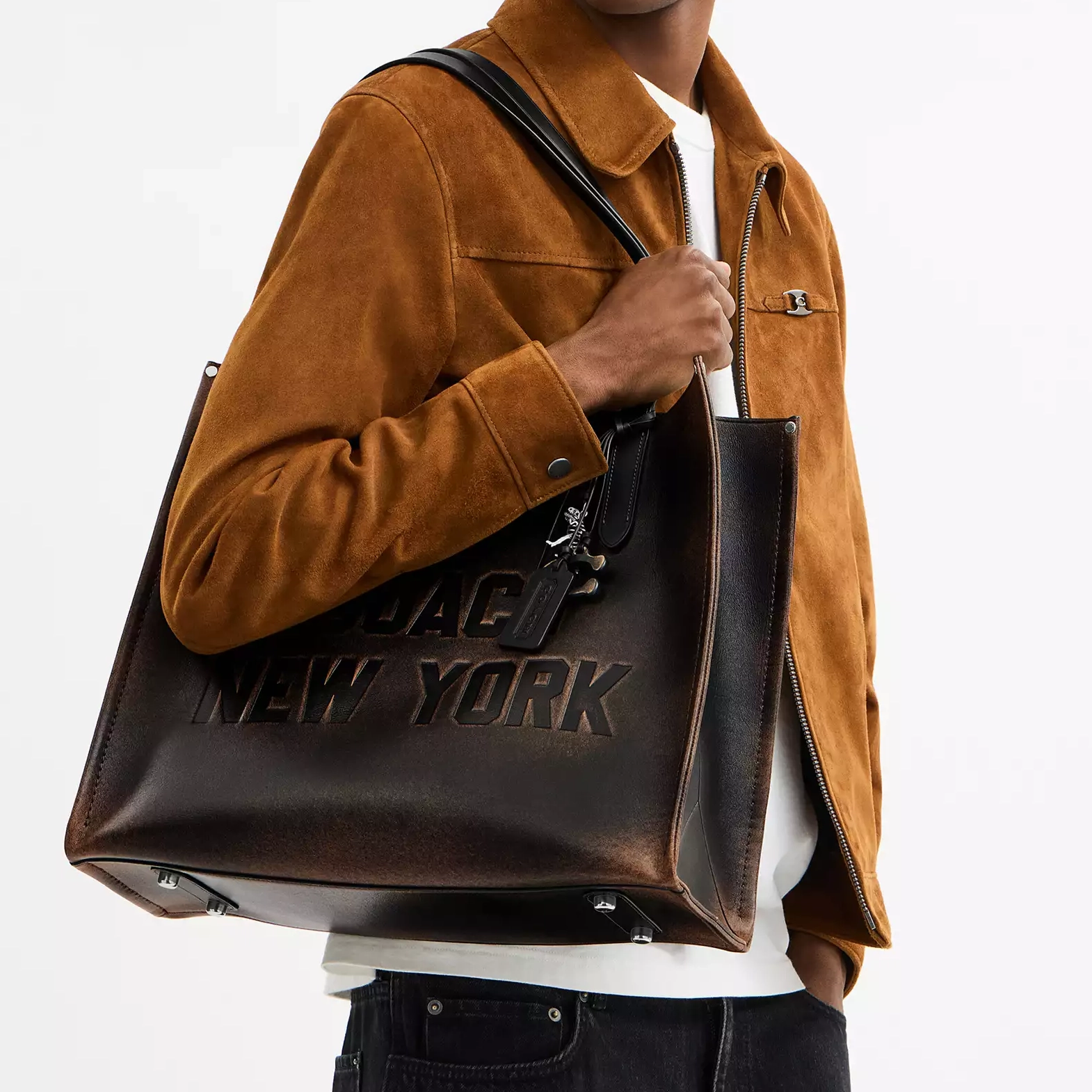COACH Relay 34 Logo Tote