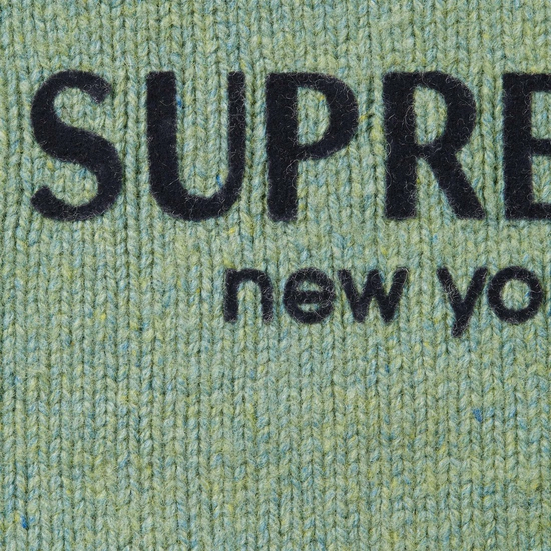 Supreme FW24 WEEK17 Flocked Logo Sweater logo