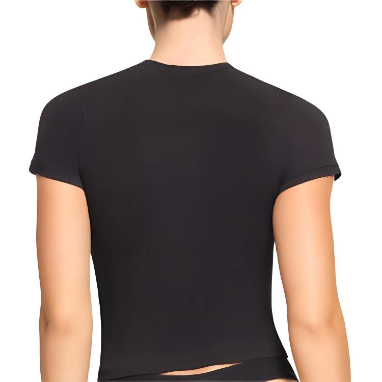SKIMS COTTON JERSEY T-SHIRT T SOOT