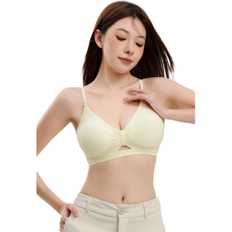 都市丽人 纯色外扩小胸聚拢显大透气美背文胸 女款
