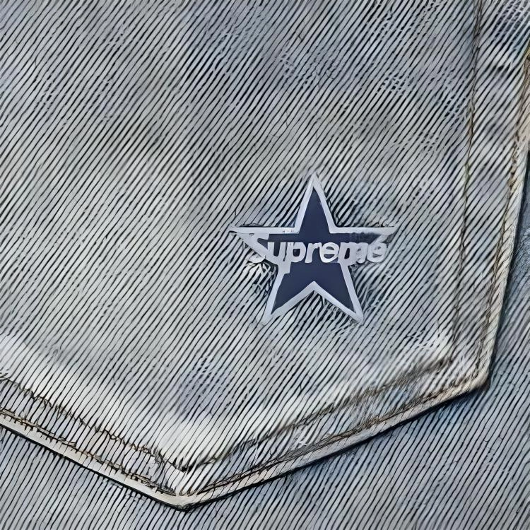 Supreme SS24 WEEK6 DISTRESSED LOOSE FIT SELVEDGE JEAN
