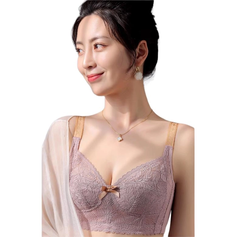 浪莎 超薄款透气聚拢防下垂收副乳调整型文胸 女款