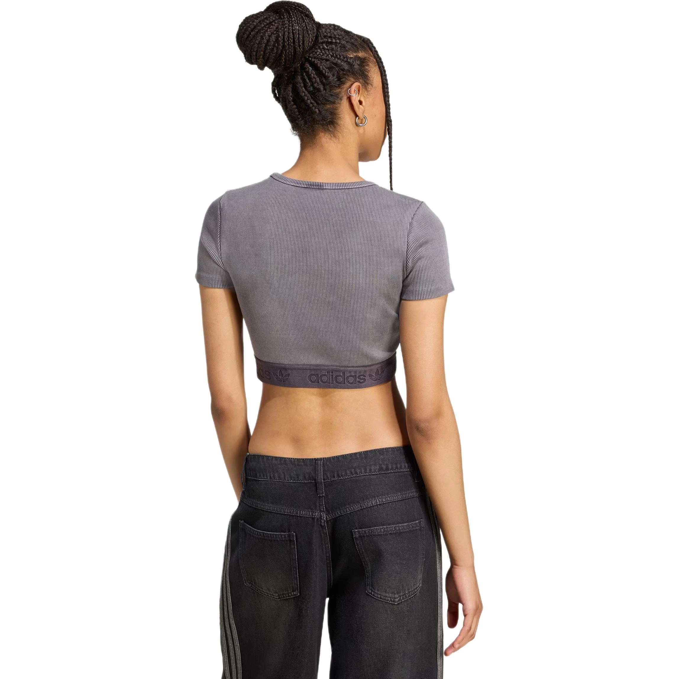 adidas originals ESSENTIALS RIB WASHED SS25 T
