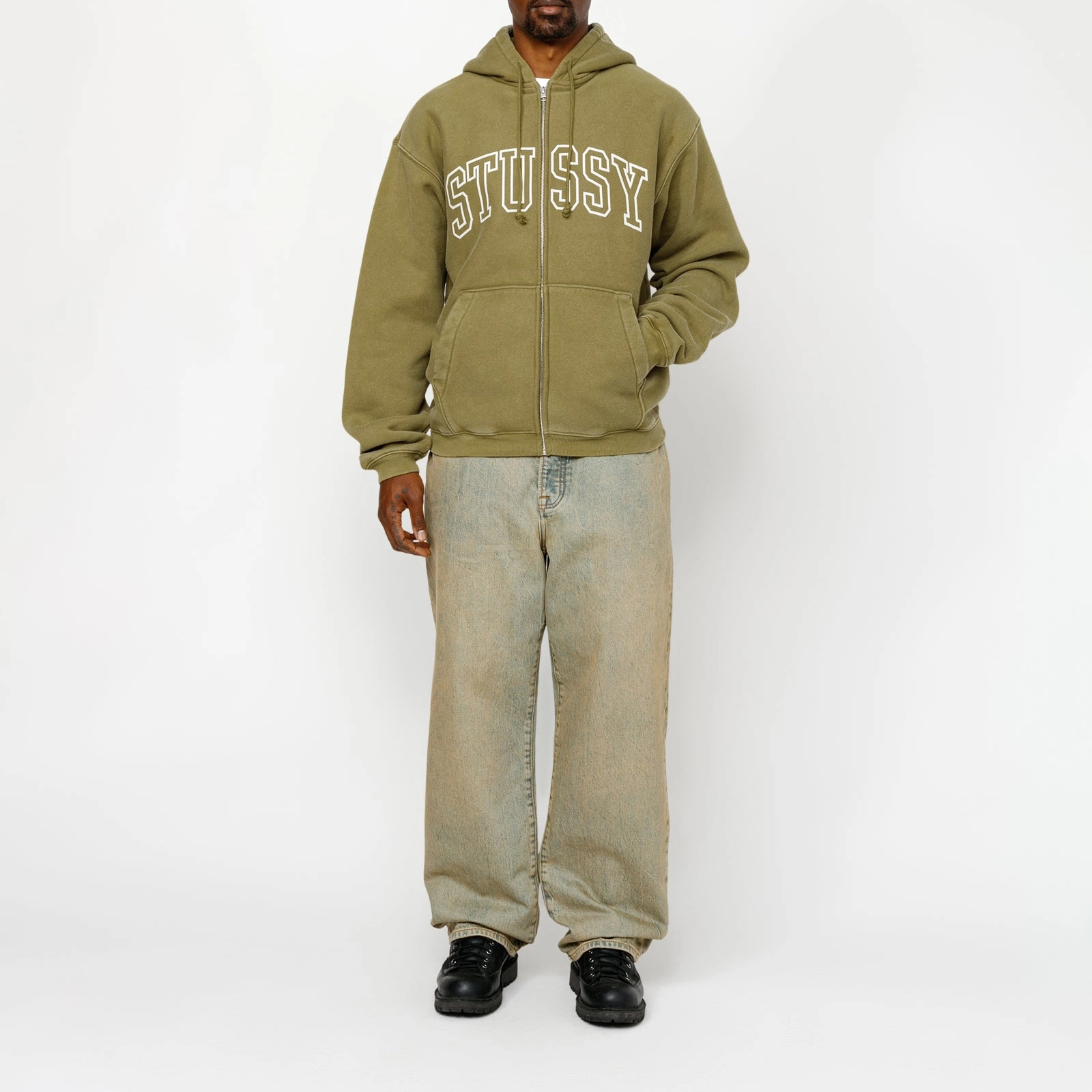 Stussy SS24 OUTLINE ZIP HOODIE