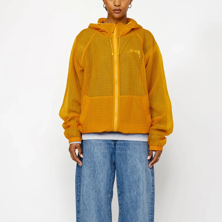 Stussy FW24 BEACH SHELL TRANSPARENT RIPSTOP logo