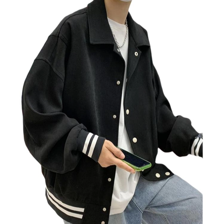 颂希尔 美式高街棒球服外套男春季潮牌宽松休闲痞帅百搭开衫夹克 男女同款