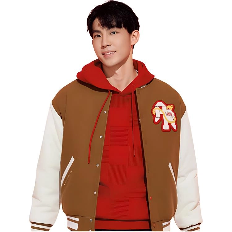 乔丹  运动生活系列 休闲简约拼色棒球服 男款 苏丹褐/奶油白