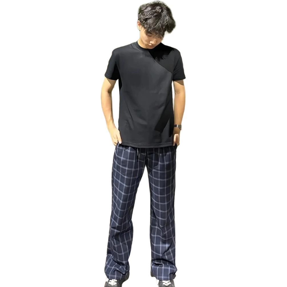 悍戈 美式复古格子多种版型休闲裤 男女同款
