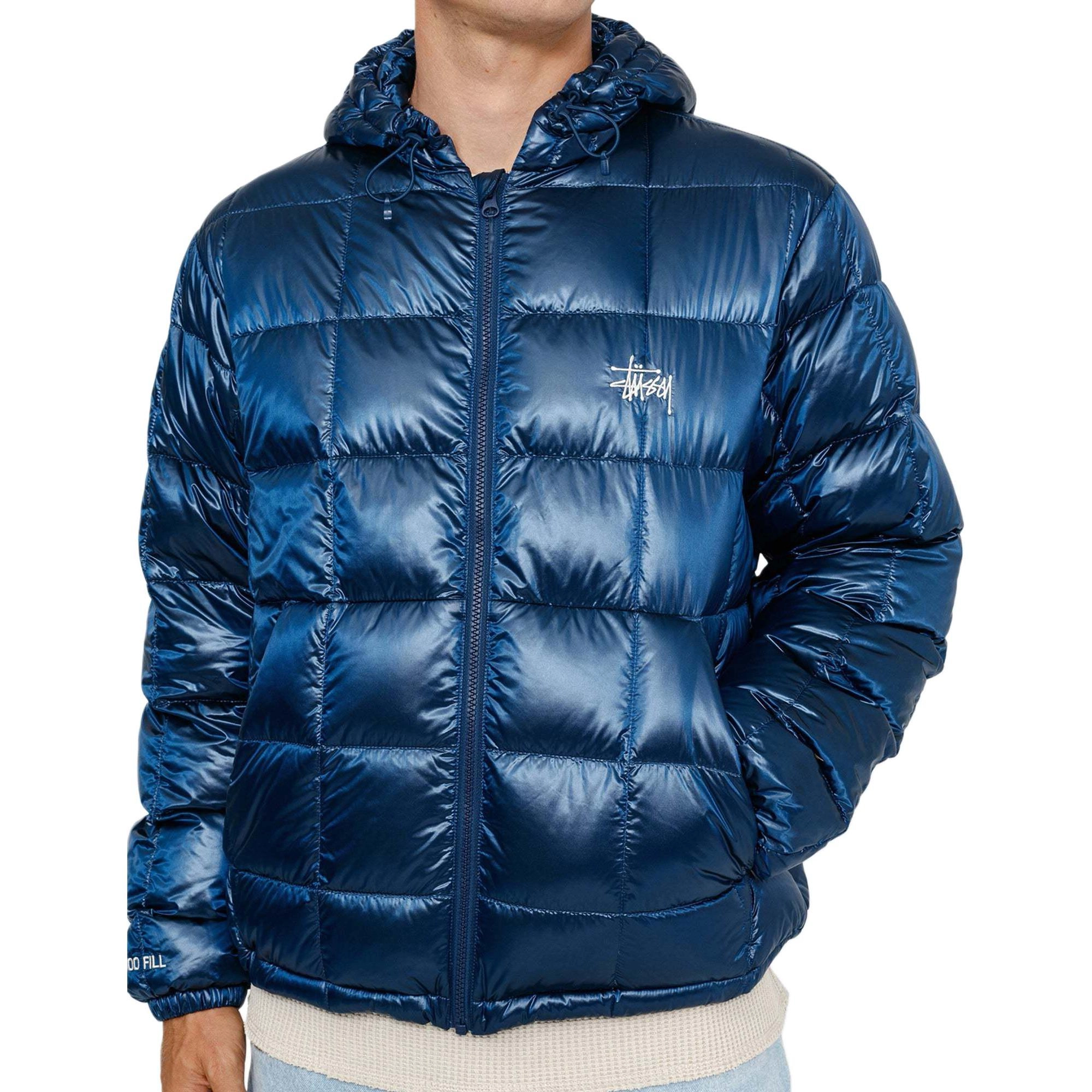 Stussy FW24 MIDWEIGHT HOODED PUFFER logo