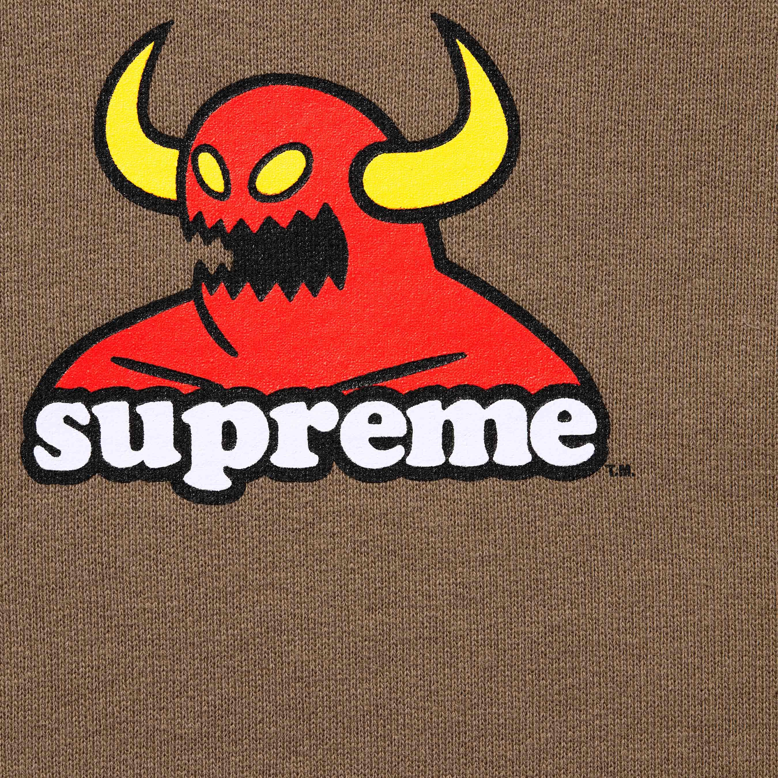 Supreme x toy machine SS24 Week4 HOODED SWEATSHIRT