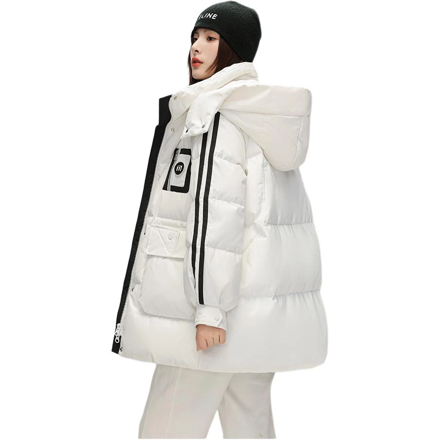 鸭鸭 韩版时尚加厚连帽羽绒服 女款
