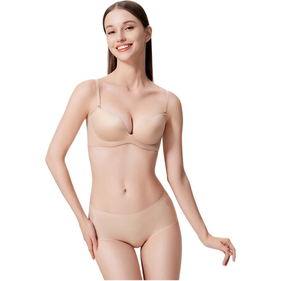 兰卓丽 纯色简约侧包上托调整聚拢舒适文胸 女款
