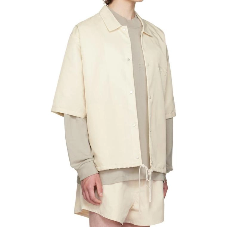 Fear of God Essentials FW22 Ss Nylon Shirt Egg Shell
