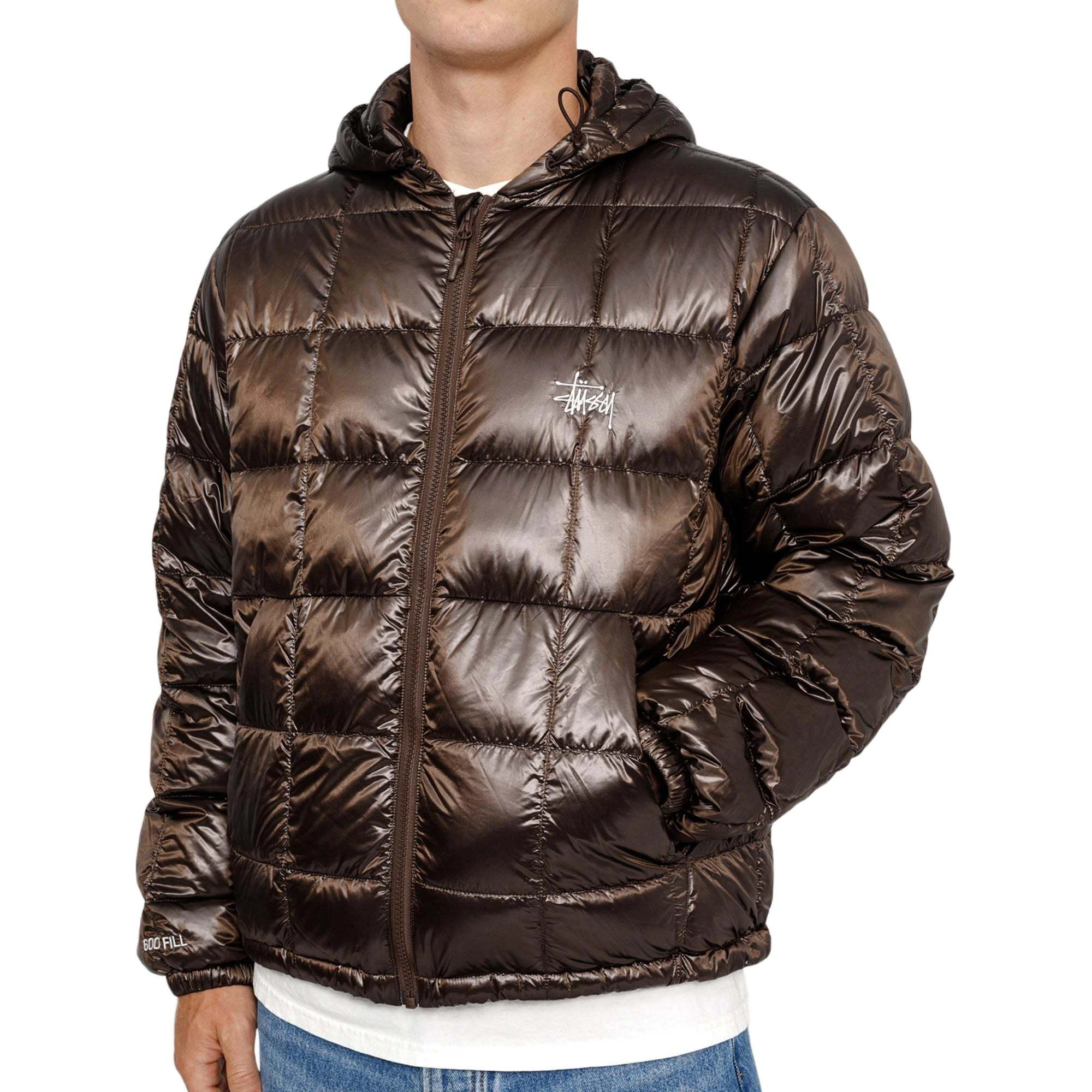 Stussy FW24 MIDWEIGHT HOODED PUFFER logo