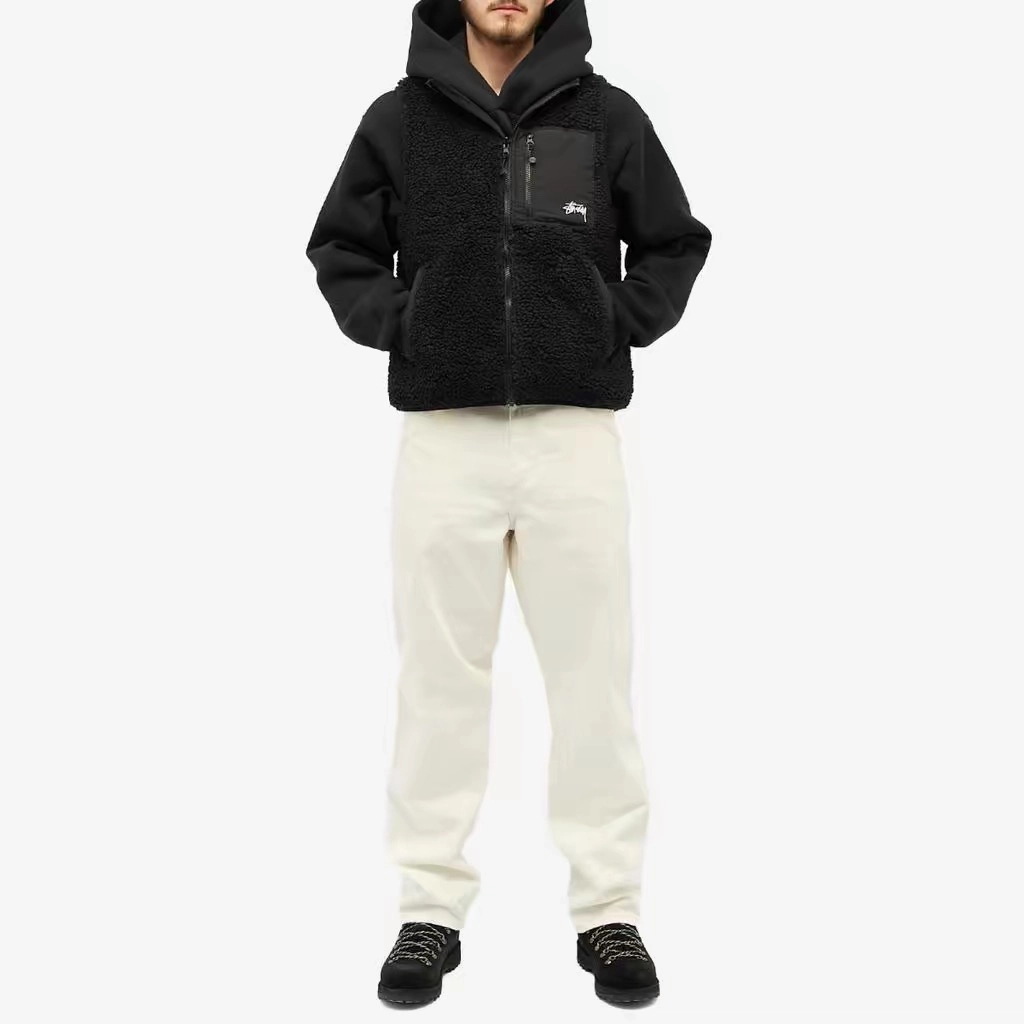 Stussy FW23 SHERPA REVERSIBLE VEST