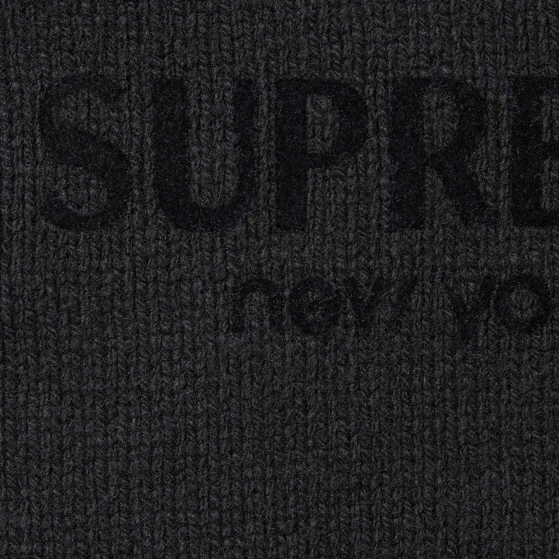 Supreme FW24 WEEK17 Flocked Logo Sweater logo
