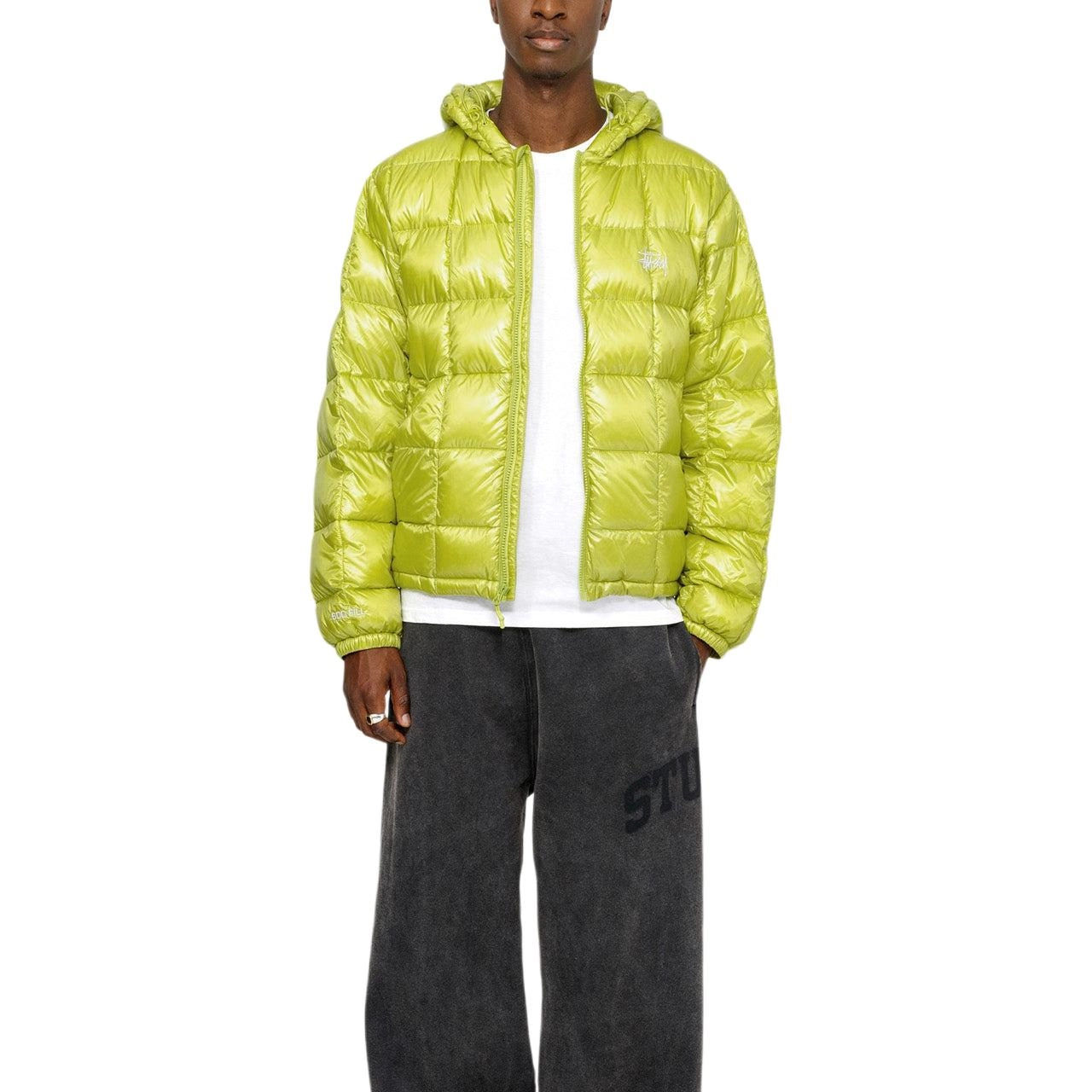 Stussy FW24 MIDWEIGHT HOODED PUFFER logo