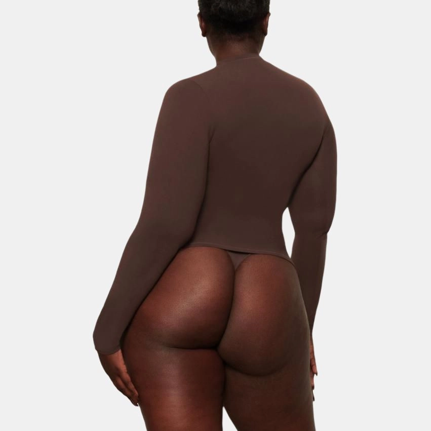 SKIMS FITS EVERYBODY LONG SLEEVE T-SHIRT T COCOA