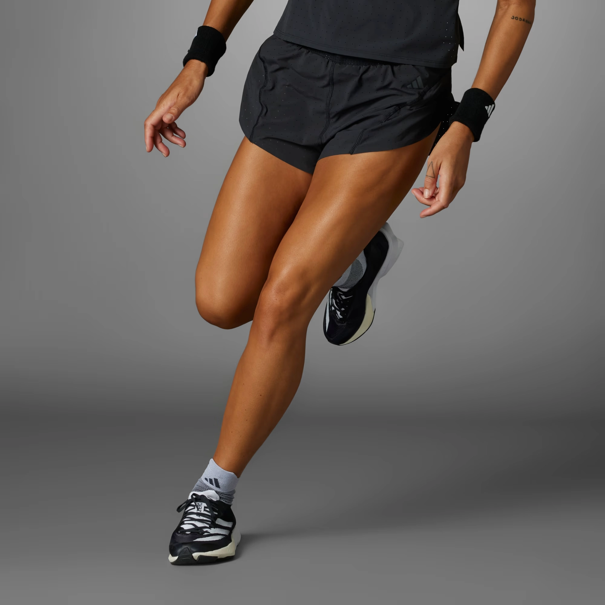 adidas ADIZERO RUNNING SPLIT SHORTS Logo