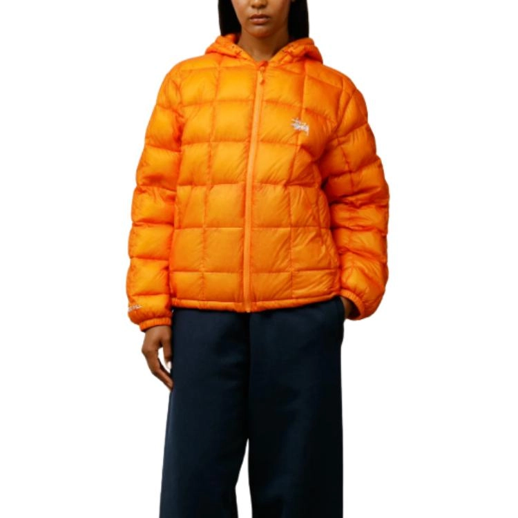 Stussy FW25 FW25 MIDWEIGHT HOODED PUFFER logo