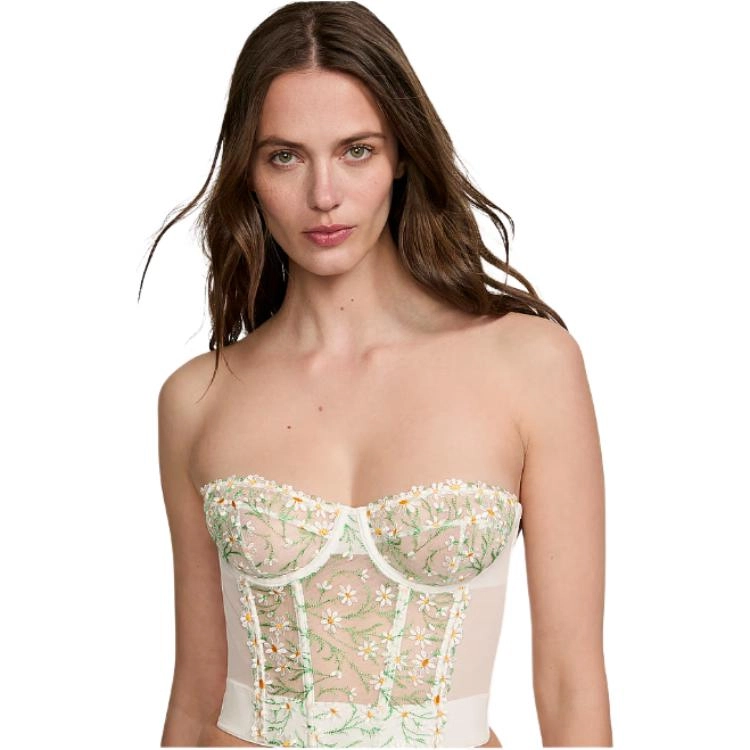 Victoria's Secret PINK DREAM ANGELS DaisyChainEmbroideryStraplessCorsWs
