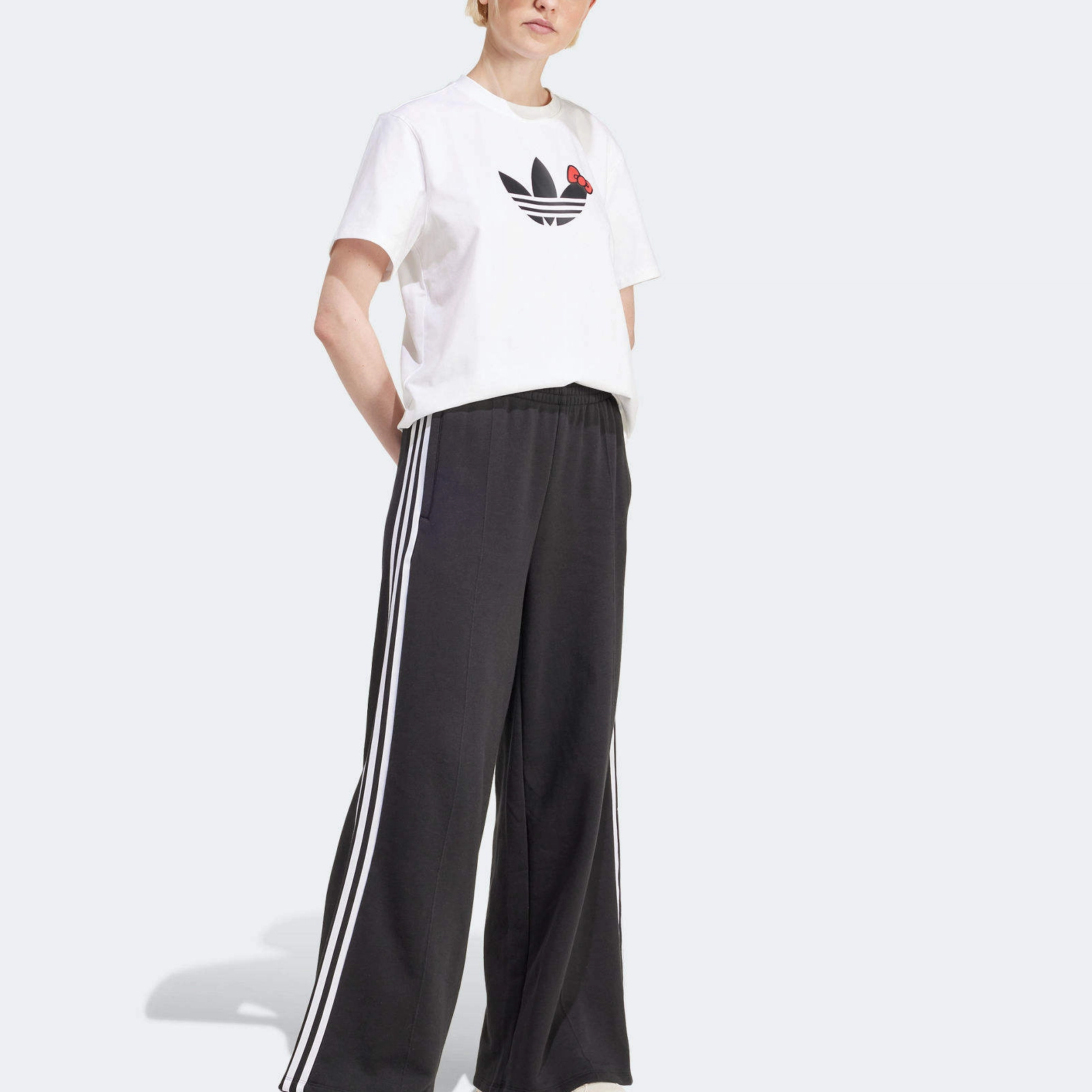 adidas x Hello Kitty Trefoil Boxy T-Shirt Logo T