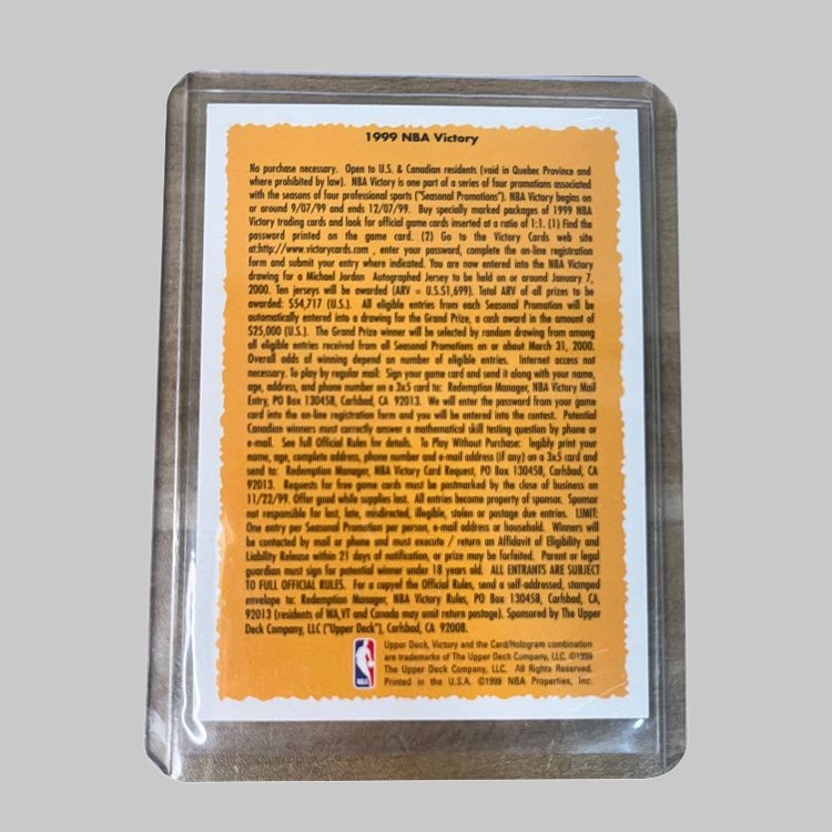 UPPER DECK 1999UD Victory Michael Jordanmj