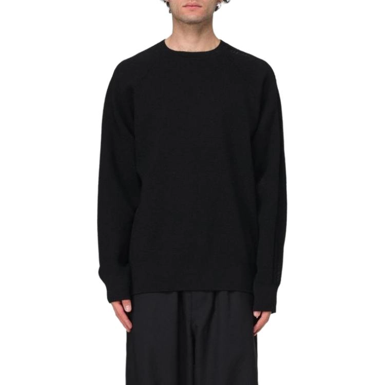 Y-3 Logo Knit Crew Sweatshirt