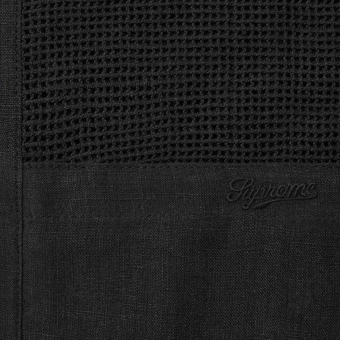 Supreme SS24 WEEK18 MESH PANEL LINEN SS SHIRT