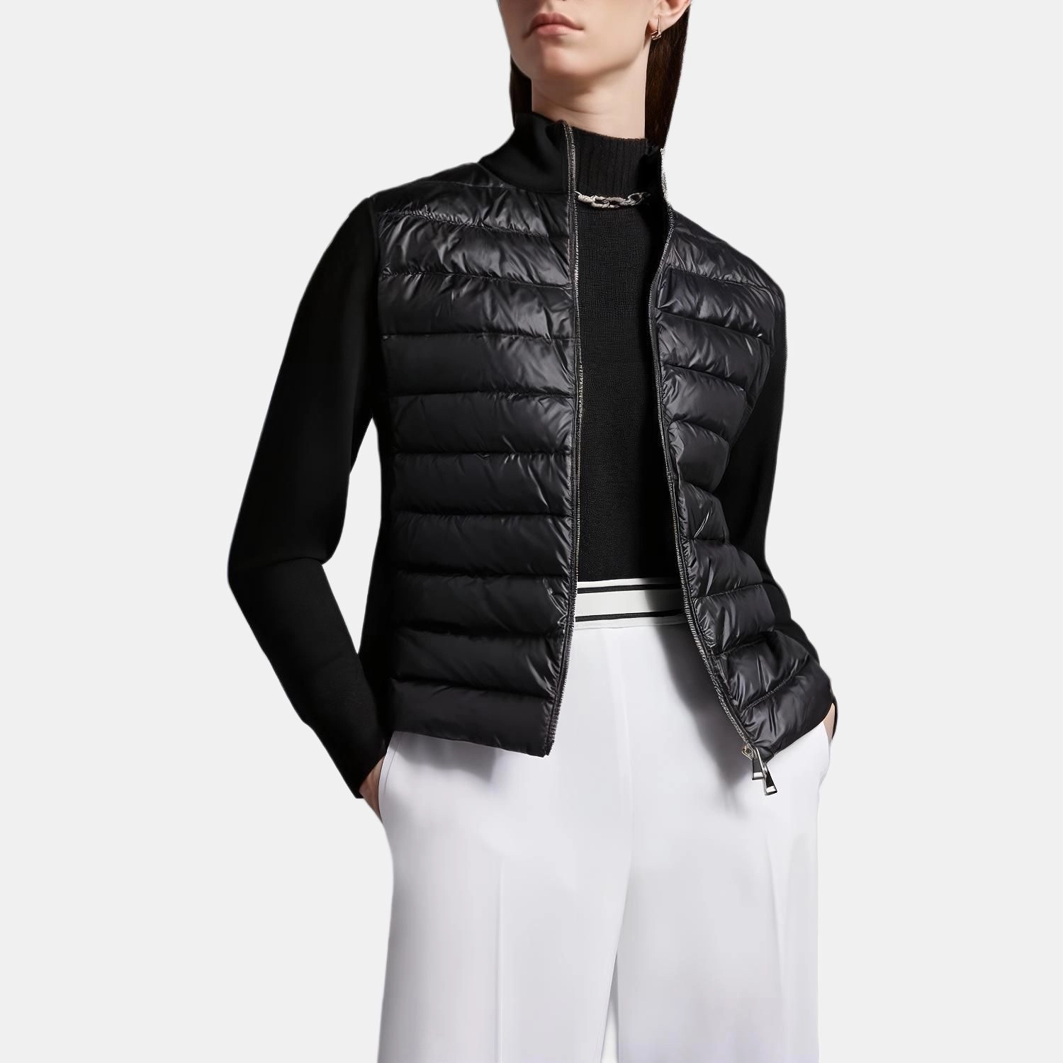 Moncler Padded Wool Cardigan