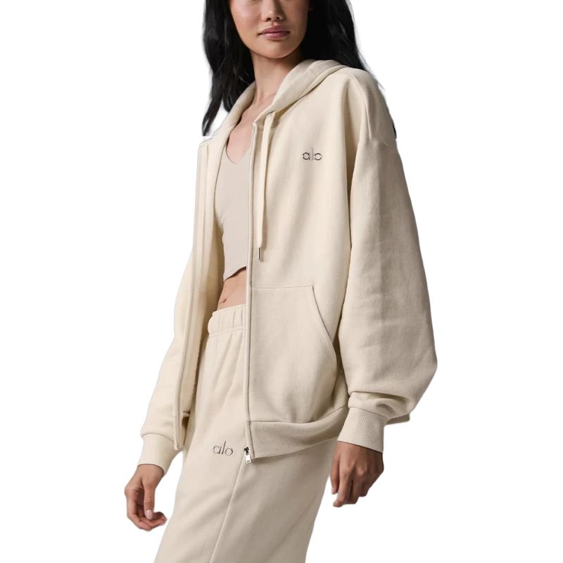 alo yoga Accolade Full Zip Hoodie logo
