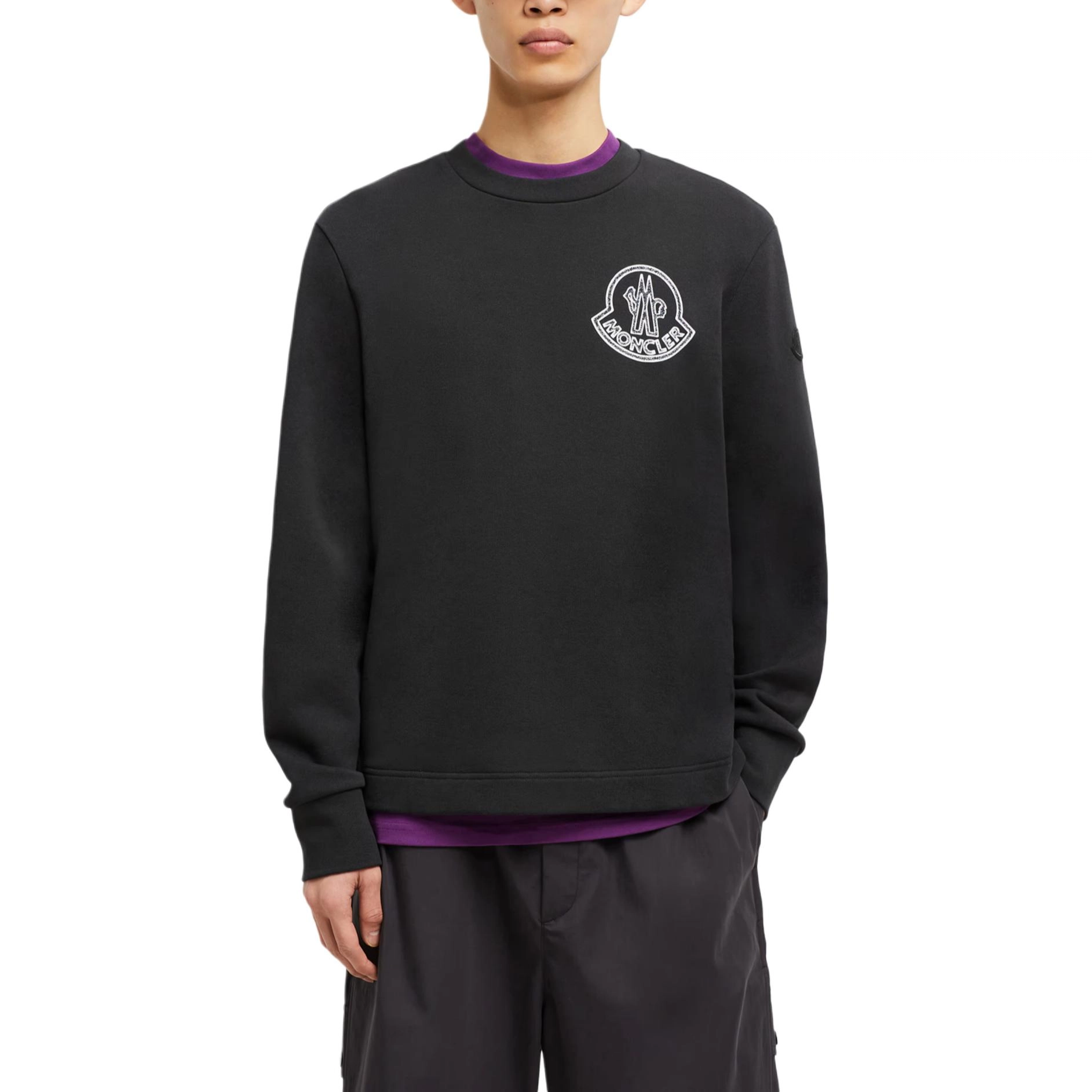 Moncler Mascot Patch Cotton Sweatshirt