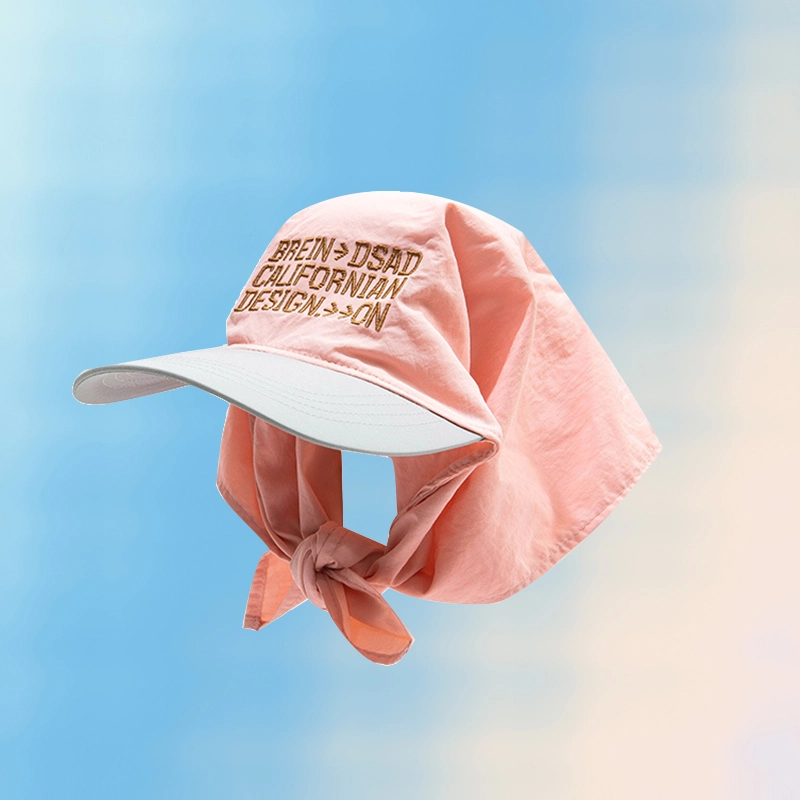 尚先生 遮阳防晒美式嘻哈英文刺绣速干 帽子大檐薄款 遮阳帽 鸭舌帽草帽 男女同款情侣款