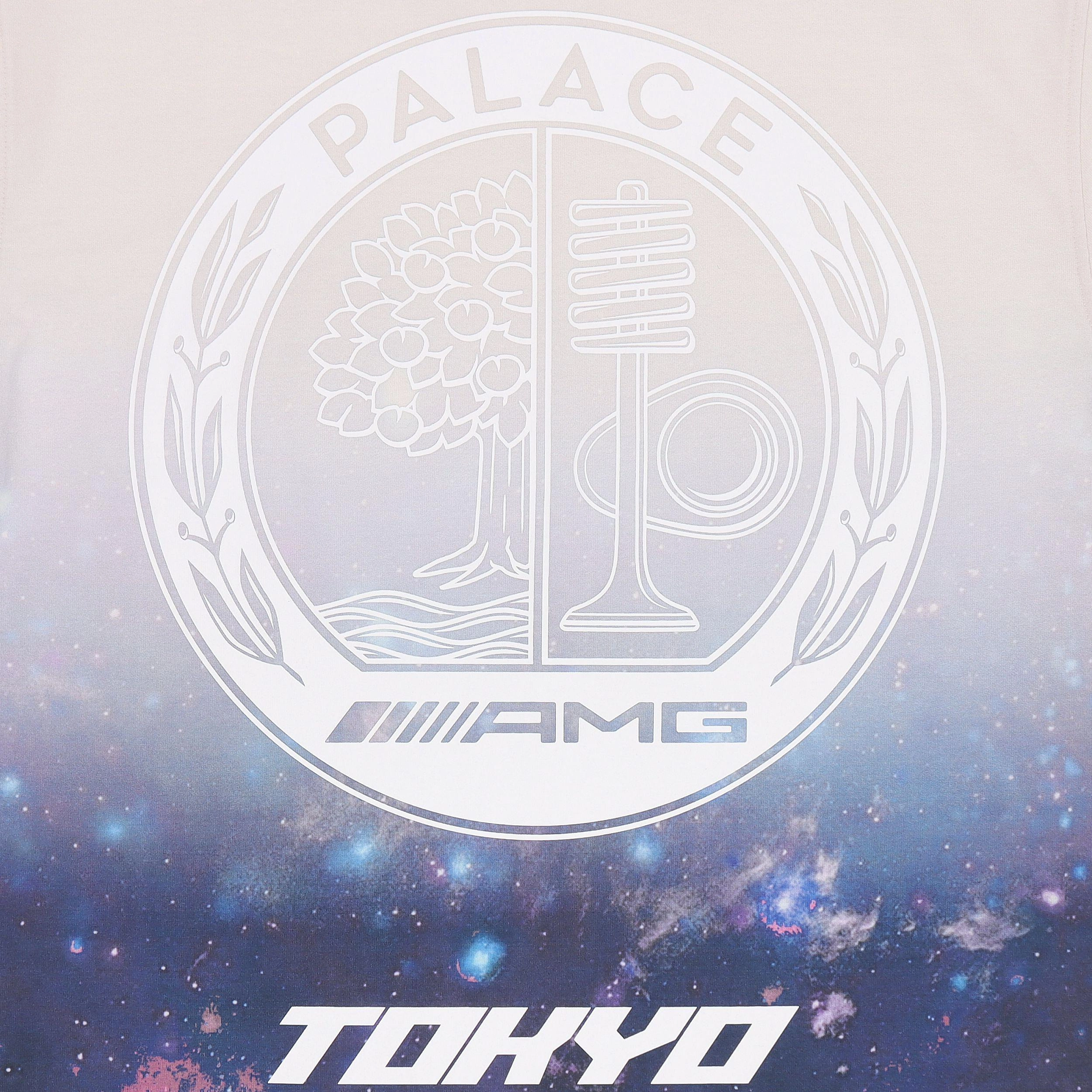 PALACE x AMG SS22 Tokyo T-Shirt Tan Blue T