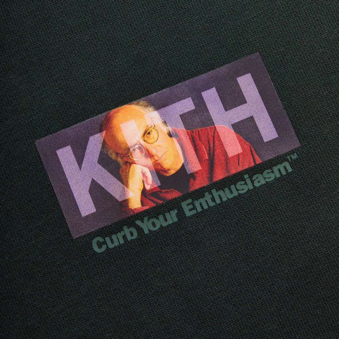 KITH for Curb Your Enthusiasm Mood Logo Crewneck Stadium Logo