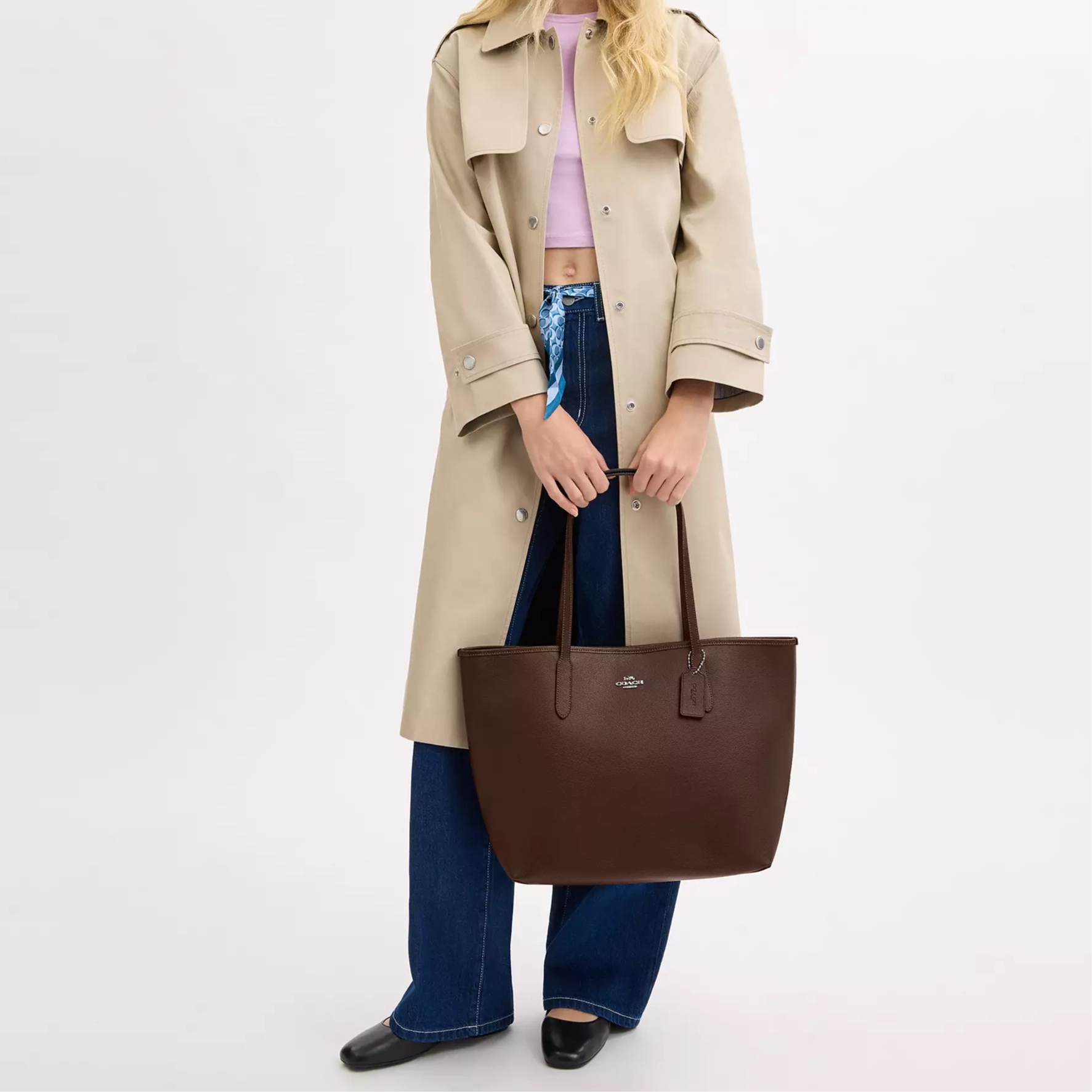 COACH City 33 Logo Tote