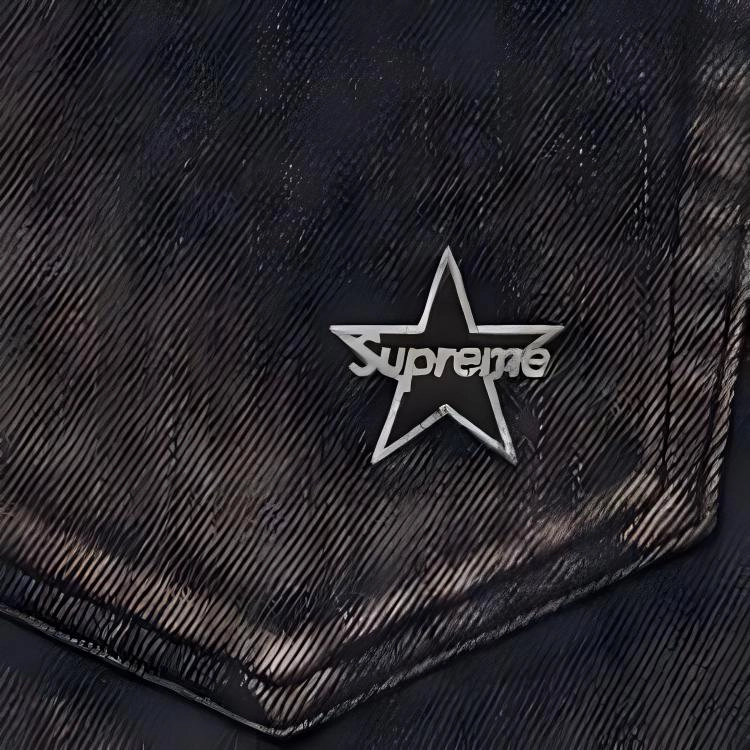 Supreme SS24 WEEK6 DISTRESSED LOOSE FIT SELVEDGE JEAN