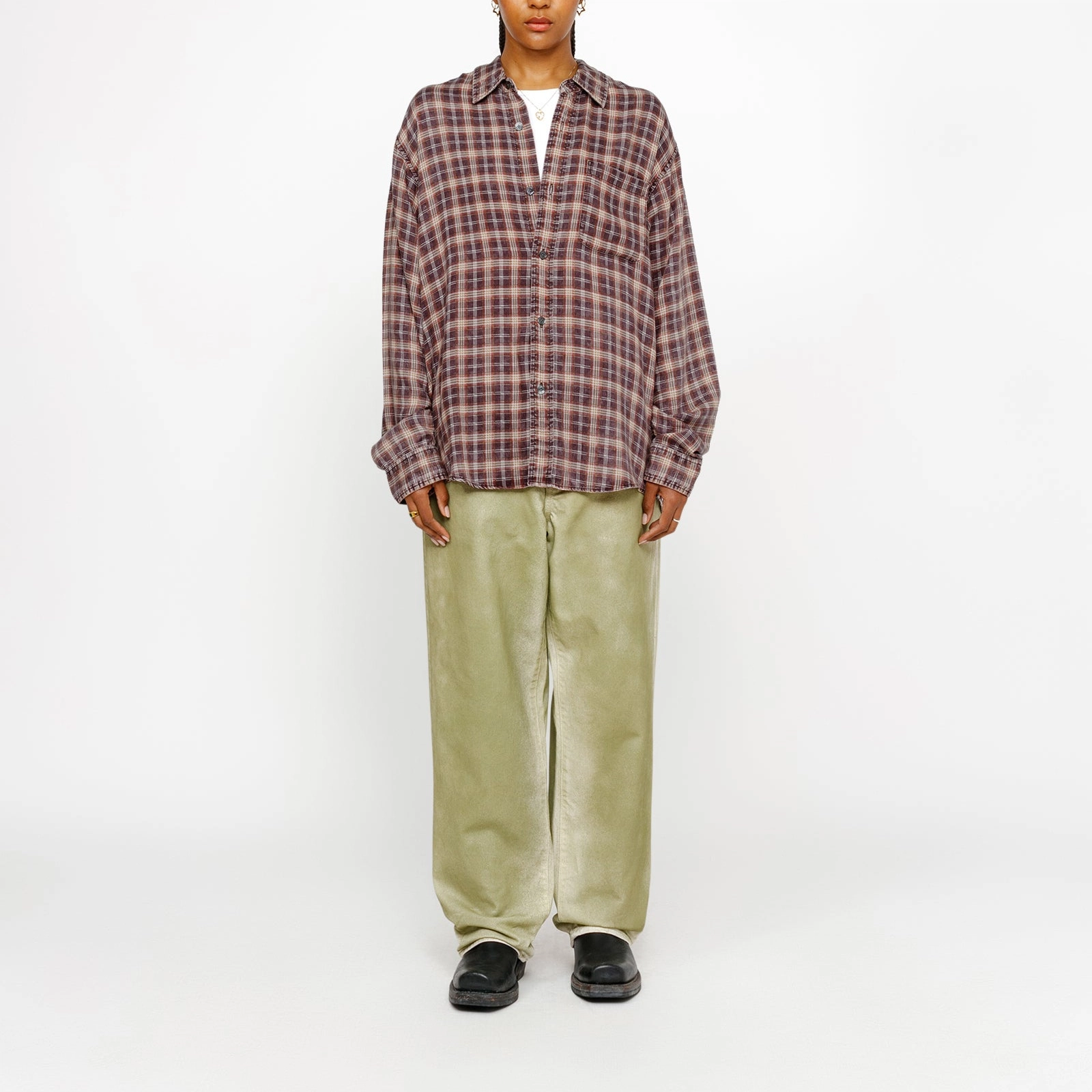 Stussy SS24 MATTHEW SHIRT PRINTED PLAID