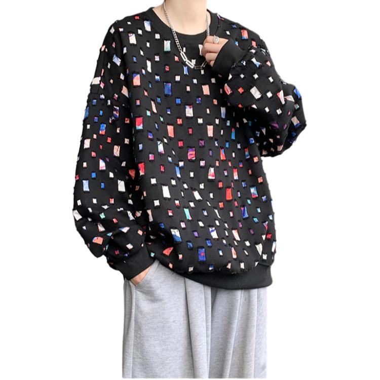 寻星记 潮流百搭美式复古慵懒风卫衣 男女同款